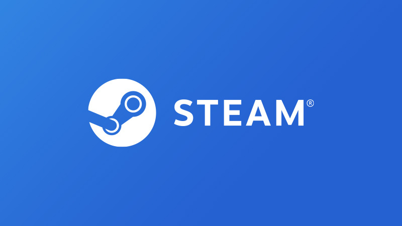 蓝色背景的steam平台logo