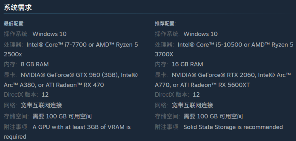 流放之路2系统配置要求