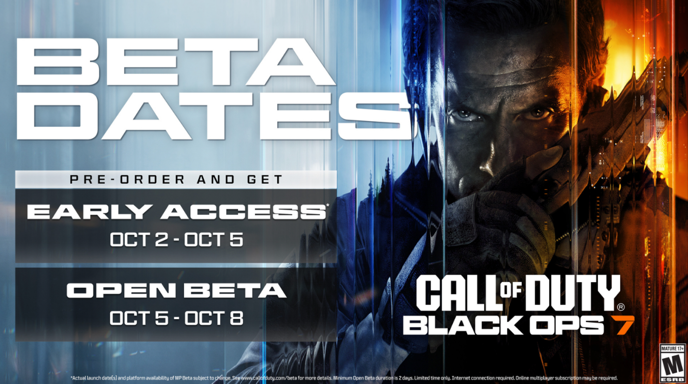 使命召唤:黑色行动7抢先体验时间