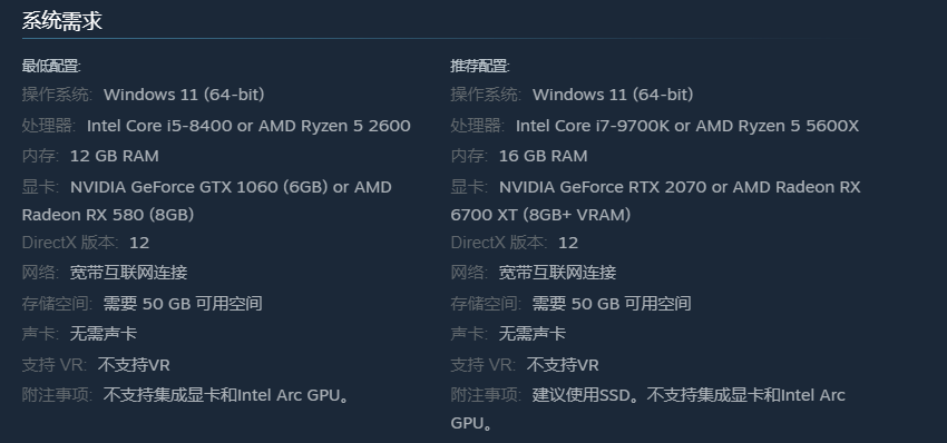 Voyagers of Nera配置要求