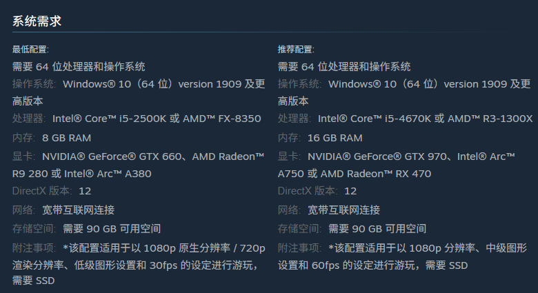 暗黑破坏神4游戏配置