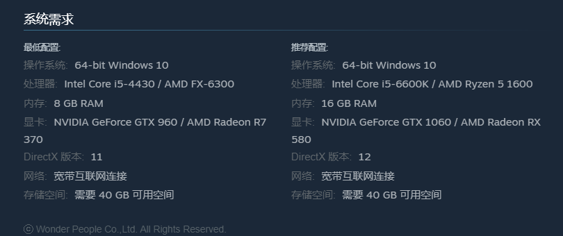 超击突破游戏配置要求