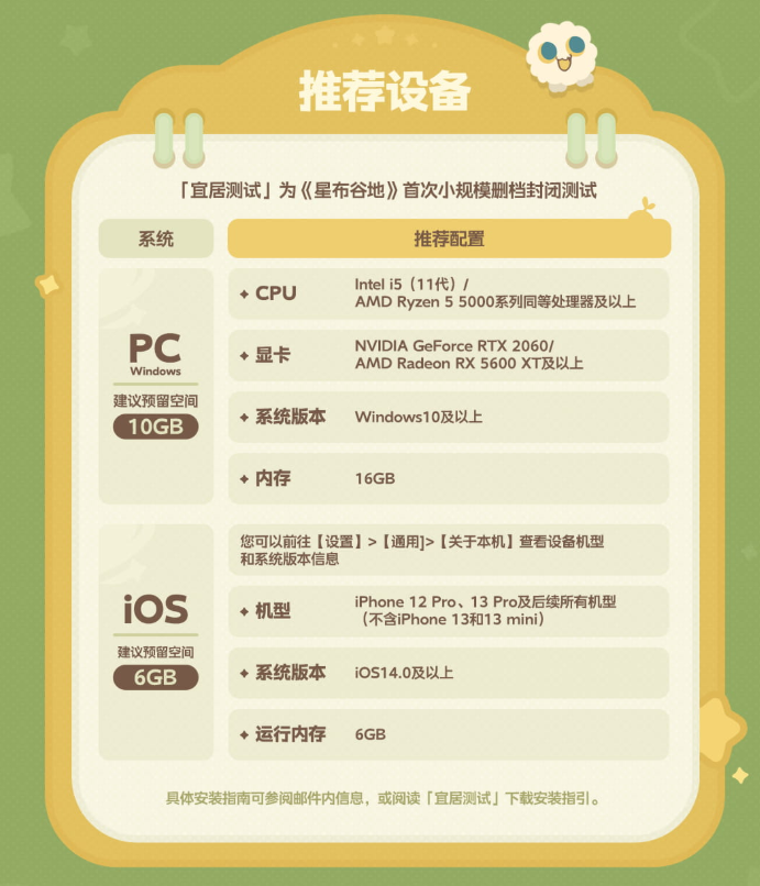 星布谷地配置要求