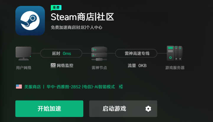 雷神加速器助力登录steam官网