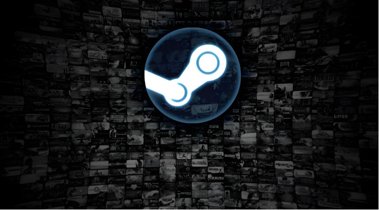 带有游戏背景的steam logo