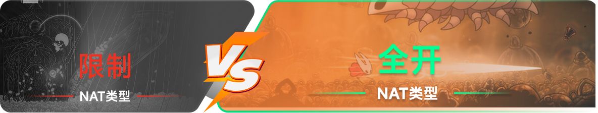 使用雷神加速器后，NAT类型由限制变成全开