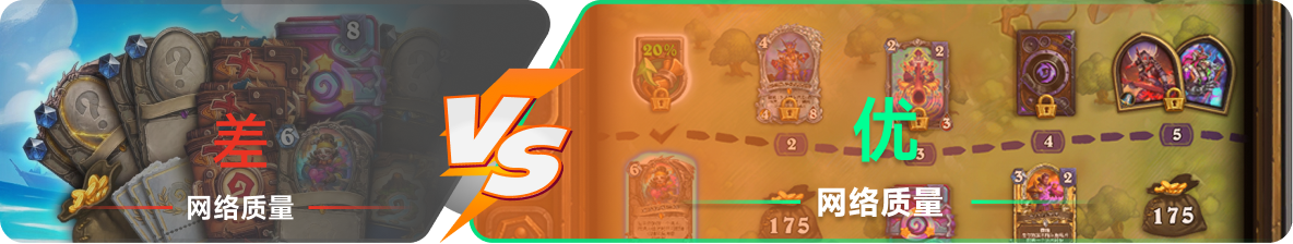 使用雷神加速器前后，游戏内网络质量对比