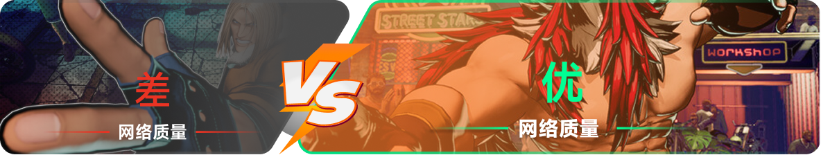 使用雷神加速器前后，游戏内网络质量对比