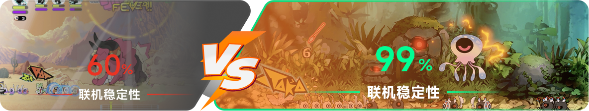 使用雷神加速器前后，游戏内联机稳定性对比